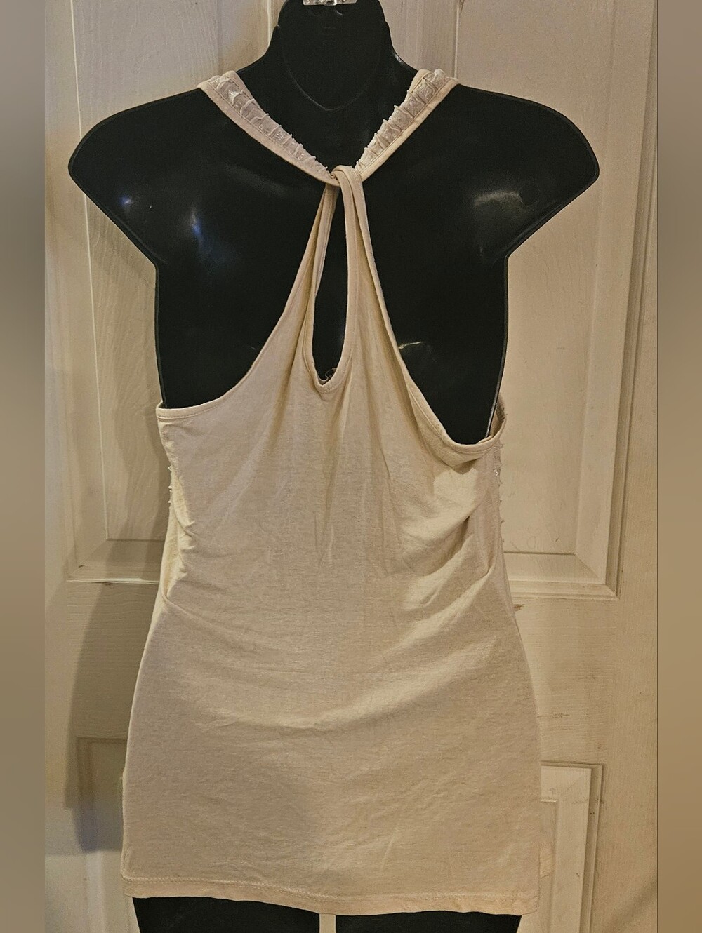 ISSI Cream Ruffle Tank Top - Picture 6 of 8